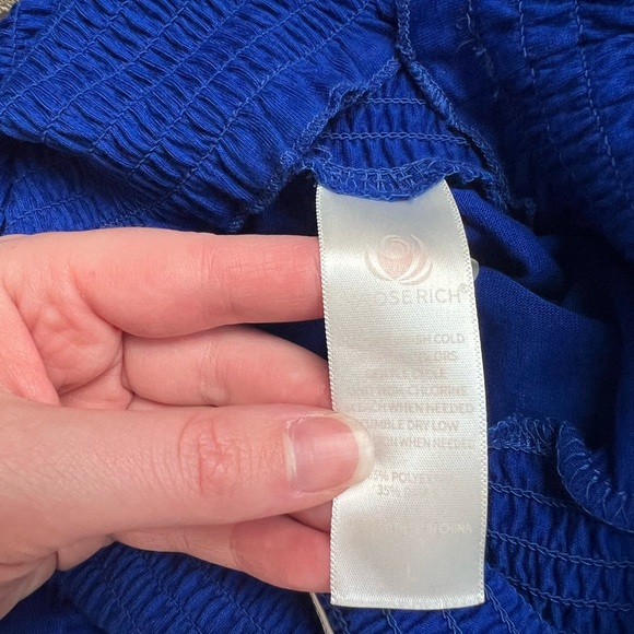 ASROSERICH L BLUE STRAPLESS TANK TOP - Picture 4 of 7